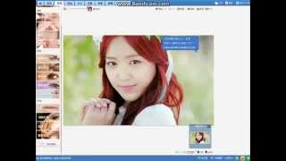 Tutorial Change Hair Color in Photo (Apink Naeun ver.) | Application XiuXiu screenshot 1