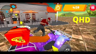 ATV Delivery Pizza Boy 2021 Gameplay Walkthrough (QHD) Android Game. screenshot 3