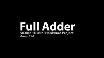 50.002 Full Adder