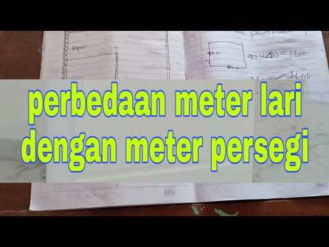 perbedaan meter lari dengan meter persegi