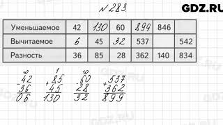 № 283 - Математика 4 класс 1 часть Моро