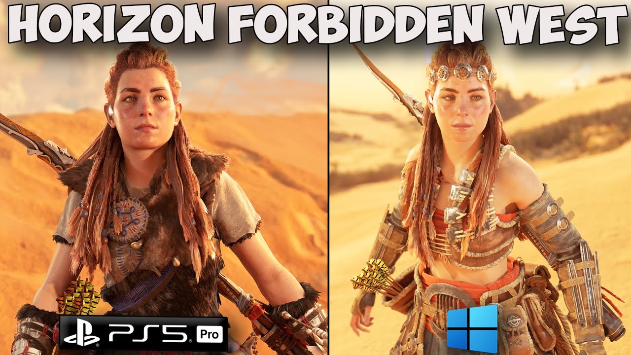 Horizon Forbidden West | PC vs PS5 Pro - Direct Graphics Comparison | 4K60