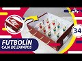 DIY -  FUTBOLÍN/ METEGOL CASERO con una CAJA de CARTÓN - manualidad MUY FÁCIL