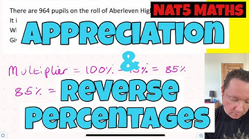 National 5 Maths | Appreciation & Reverse | Percentages Questions