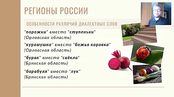 Родной русский язык. Диалектизмы и диалектные слова