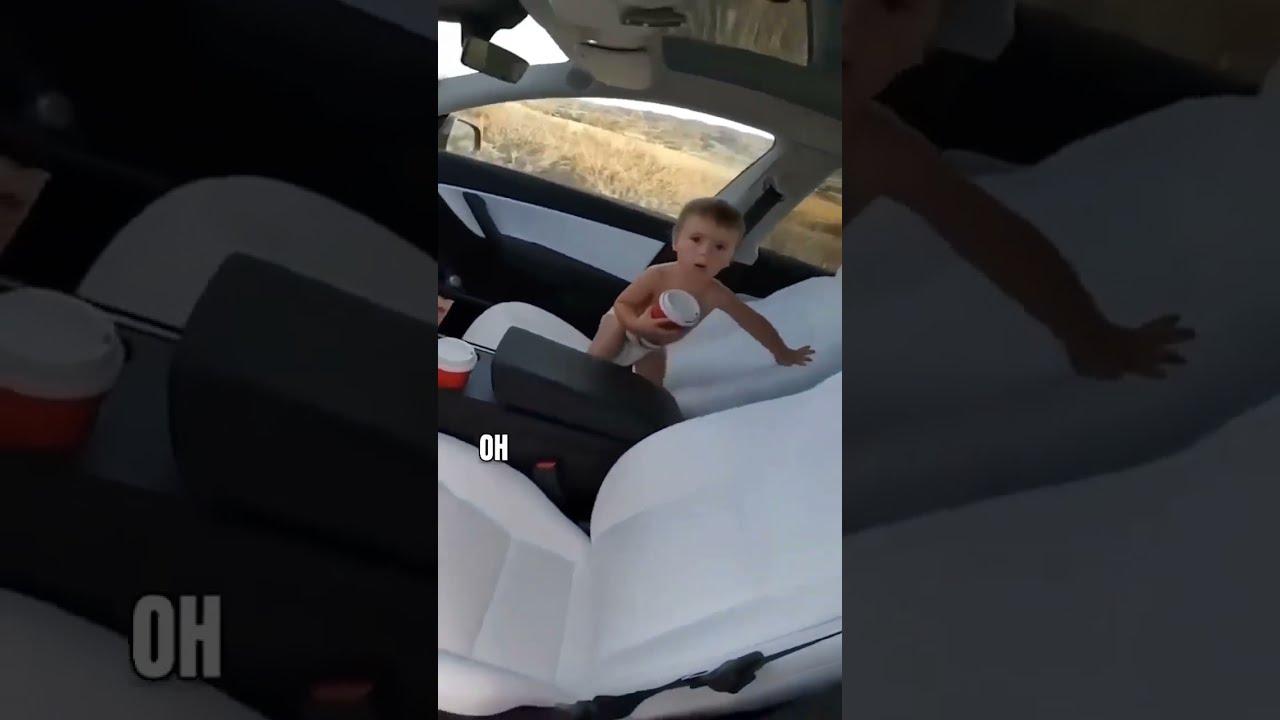 Biker Finds Baby In Abandoned Stolen Tesla Cops