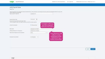 Sage Pay - Sending a payroll batch for processing from Sage Business Cloud Payroll Professional