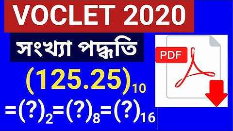 VOCLET-2020 Computer Application | Number System | NatiTute