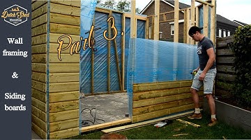 BUILD a SHED | WORKSHOP part 3 | Wall framing and siding boards