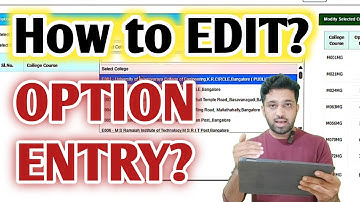 How to EDIT KCET OPTION ENTRY 2025? | KCET Final Option Entry Process | After Mock Result