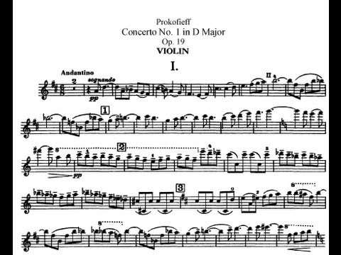 Prokofiev Violin 1 in D Major, Op. 19 - YouTube