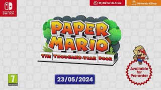 Paper Mario: The Thousand-Year Door - 3.10.2024 Trailer
There actually is a new trailer for the game on the Nintendo Switch news section. Its short and only has footage from the first trailer, but it is a distinct trailer with its own editing nonetheless. Paper Mario: The Thousand-Year Door - 3.10.2024 Trailer