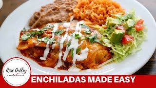 Enchiladas Made Easy | Tex Mex Chicken Enchiladas | Chicken Enchiladas