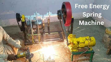 Build Flywheel Spring Machine Make Electricity Free Energy Generator 220v New Idea