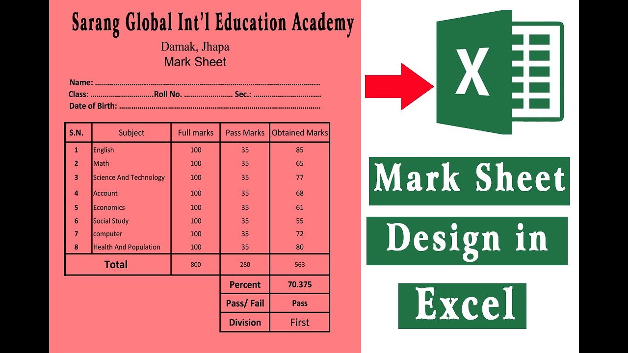 how to write application for marksheet in college