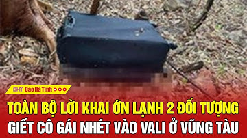 Toàn bộ lời khai ớn lạnh 2 đối tượng giết cô gái nhét vào vali ở Vũng Tàu