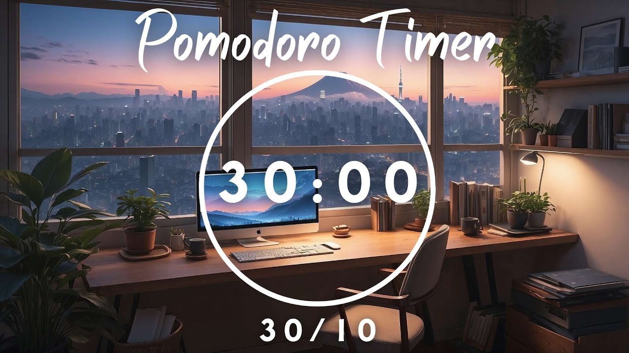 🎧 30/10 Pomodoro Timer🍵🌸Calming Lofi Beats for Study & Focus ✨ Pomodoro Station