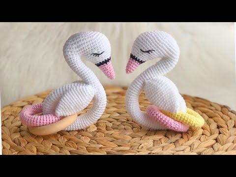 AMIGURUMI | Kuğu Diş Kaşıyıcı Yapımı (ENG SUBTITLES ON) subtítulos ESPAÑOL