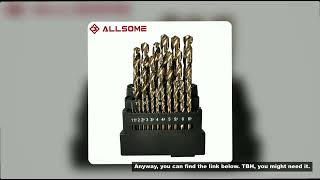 Allsome M42 Hss Twist Drill Bit Set 3 Edge Head 8% High Cobalt Drill Bit For Stainless Steel Wood Me