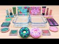 Satisfying Slime Live: Teal vs Pink Makeup Eyeshadow Mix