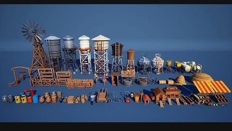 How to Model stylized water Tower Autodesk Maya