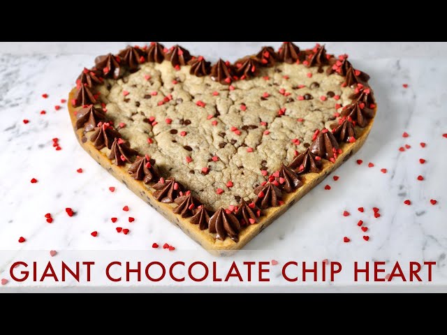 Giant Heart-Shaped Pan Cookie Recipe