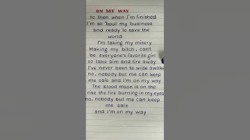 Thumbnail of Alan Walker, Sabrina Carpenter & Farruko - 'On My Way' Lyrics (REQUESTED) #alanwalker #shorts #fyp