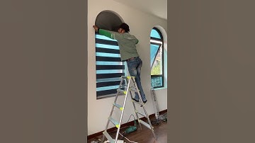 Rèm tổ ong cửa vòm kết hợp rèm cầu vồng #dayremthieuhuong #remtoong #remcauvong