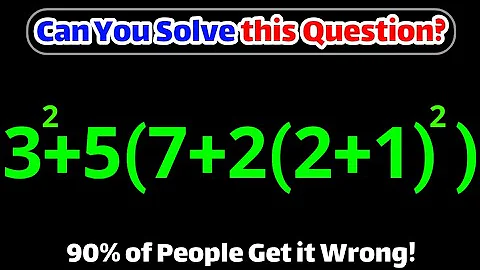 Most People Get This Simple Math Question WRONG! Can you solve it?📚