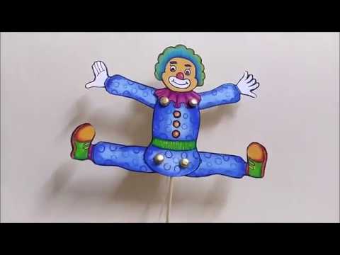 How to make Clown Puppet  如何制作小丑木偶人？ Creativity idea