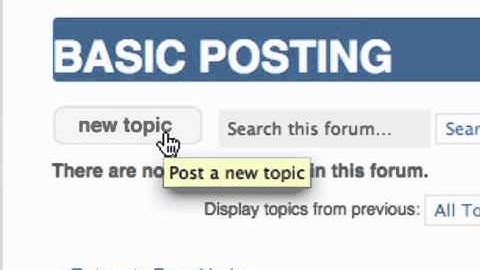 How to use the support forums