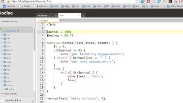 31a: variabelen, functies en datatypes in PHP