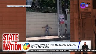 Mala-spy na pag-iwas sa init ng isang lalaki, kinaaliwan ng netizens | SONA