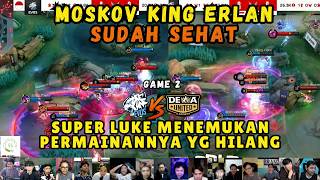 MOSKOV BELIAU SUDAH SEHAT, TIDAK GILA LAGI | REACTION STREAMER EVOS VS DEWA  | GAME 2