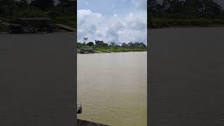 Alat transportasi menyeberangi sungai Kalimantan #campingdihutan #campping #fishing