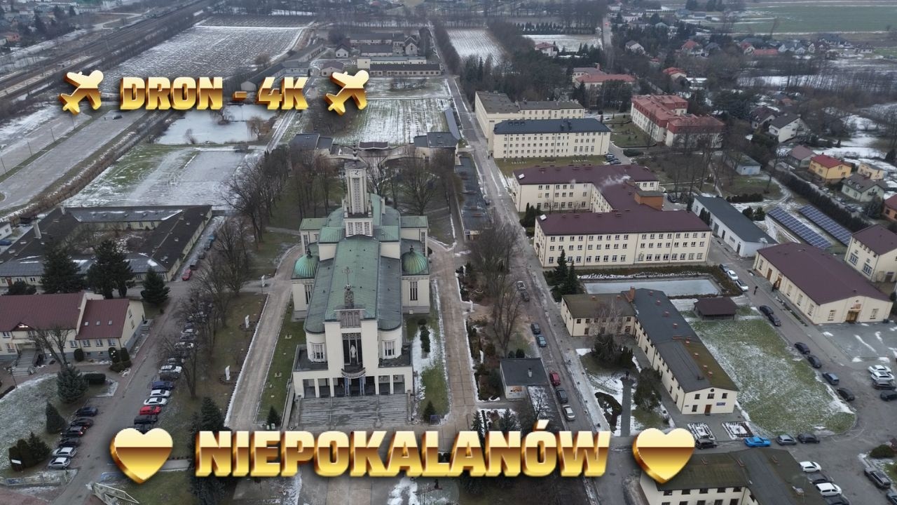 🇵🇱Niepokalanów ✝️ Dron 4K 🎥🚁#niepokalanów #travel #turystyka #polska #poland #podróżwiary #4K #drone