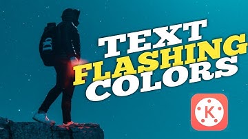 FLASHING TEXT COLOR IN KINEMASTER | JM"s Tutorials