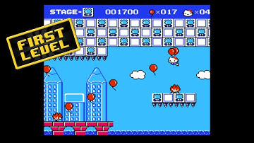 Hello Kitty World First Level Nintendo Famicom NES Retrogaming Video Games ハロー・キティ