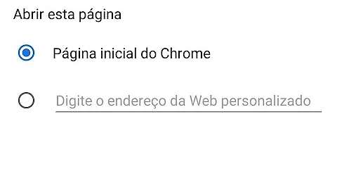 Como alterar página inicial?