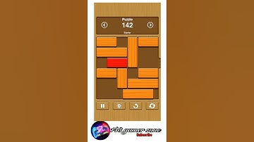 unblock me gameing video  puzzle solving game\142 level #shorts,