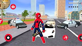 SpiderMan StickMan VS POLICE Rope Hero Mafia Gangster Vegas- Best Android IOS Gameplay screenshot 1