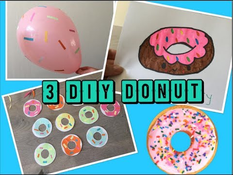 Wonderbaarlijk 🍩 ❤️ DIY: 3 DONUT KNUTSEL ideeën!! (voor kinderen) | Knutselen LN-86