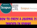 Quick Guide: Verify if a Journal is Scopus Indexed π
