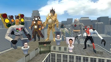 Skibidi Toilet New Tv Strider Upgrade Vs Kleiner Laser And Hybrid Swat In Garrys Mod