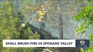 Small brush fire in Spokane Valley