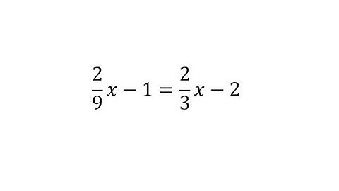 Solve a Linear Equation with Fractions and Variables on Both Sides: a/bx-c=d/ex-f