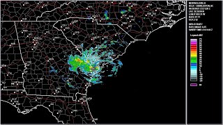 2021 Danny - Charleston, SC WSR-88D Radar Animation (HD 1280x720)