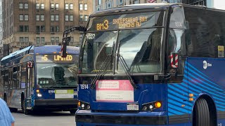 MTA Bus | P.M Rush Hour Action @ 5th Avenue & 57th Street