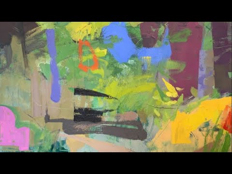 Drawing a Tiny Abstract and Painting with Gouache