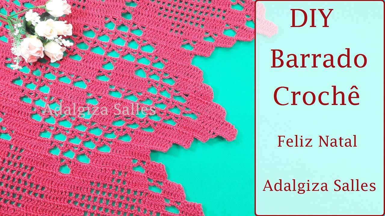 DIY Big Barrado em crochê passo a passo com gráfico para colchas e cortinas  #artesanato #crochet - YouTube